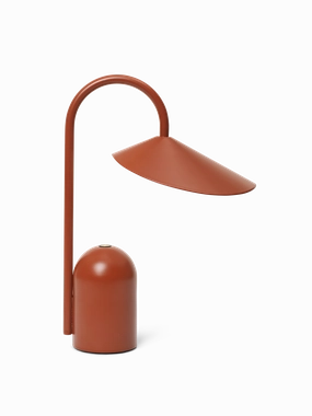 Ferm Living Arum Portable Lamp Oxide Red designer outdoor lamp