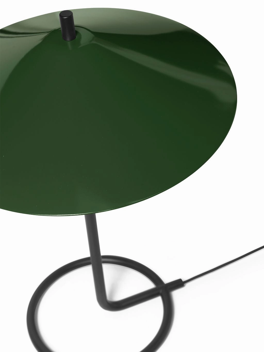 Ferm Living Filo Table Lamp, Black/Mrk Olive