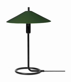 Ferm Living Filo Table Lamp, Black/Mrk Olive designer outdoor lamp