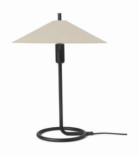 Ferm Living Filo Table Lamp, Square, Black/Cashmere designer outdoor lamp