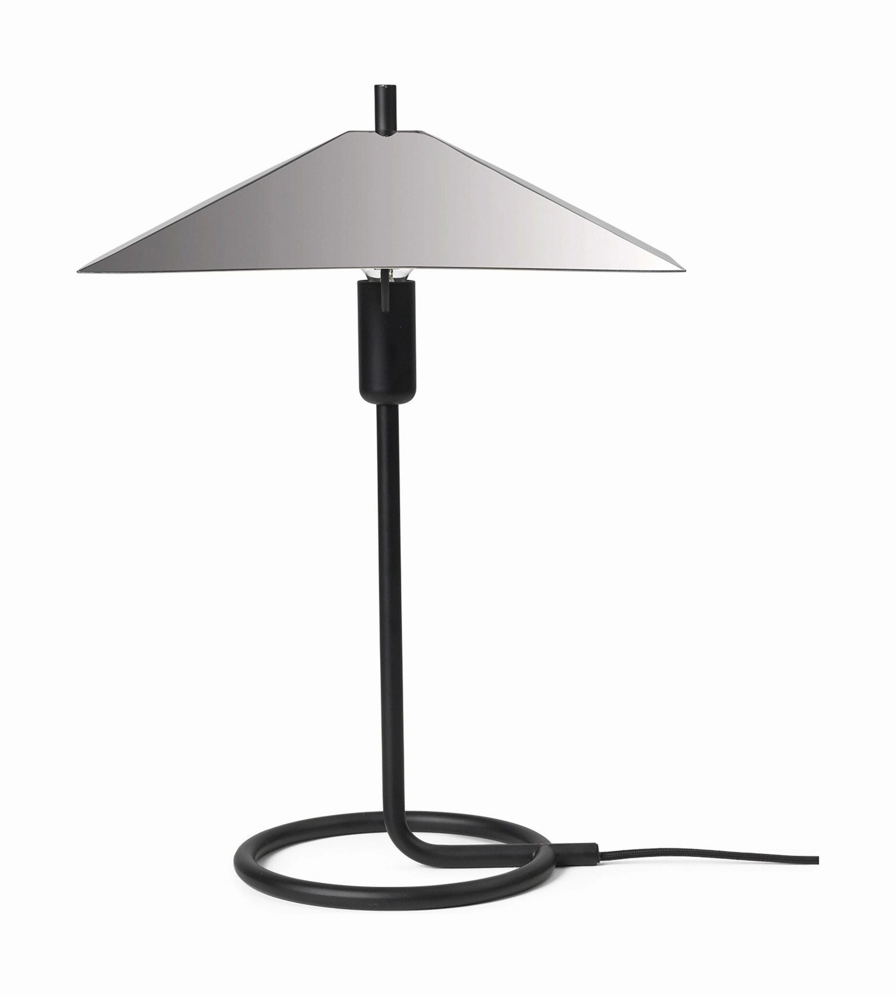 Ferm Living Filo Table Lamp, Square, Black/Mirror Polished designer outdoor lamp