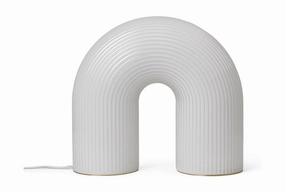 Ferm Living Vuelta Floor Lamp, White garden LED light