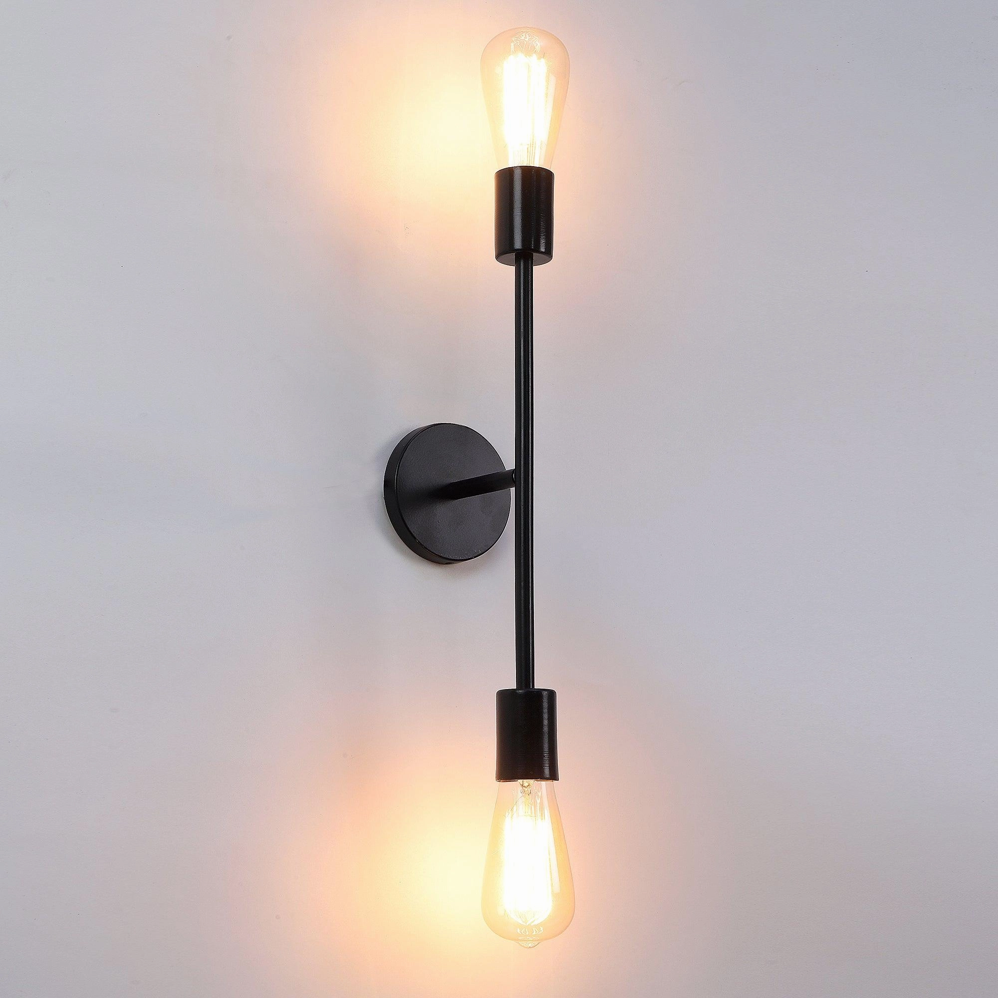 Filo Black Metal Wall Light by SS Lightings