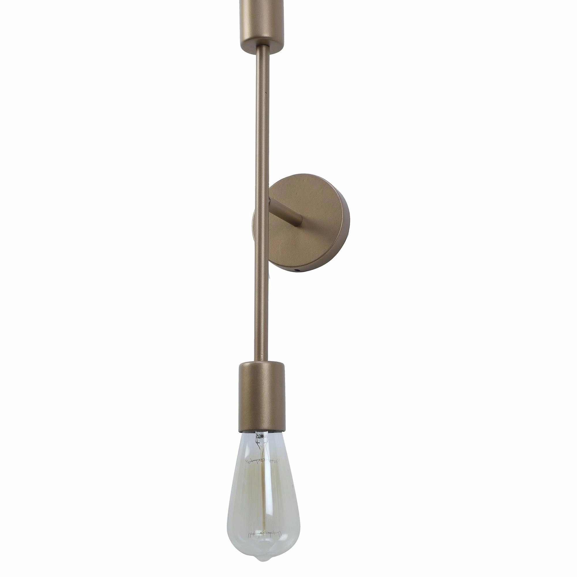 Filo Gold Metal Wall Light by SS Lightings