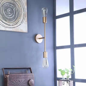 Filo Gold Metal Wall Light by SS Lightings vintage desk lamp