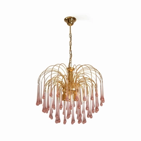 Fireworks Glass Chandelier flowerpot LED lamp