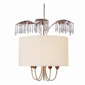 Flambeau Antoinette 5 Light Gold & Silver Ceiling Pendant minimalist ceiling light