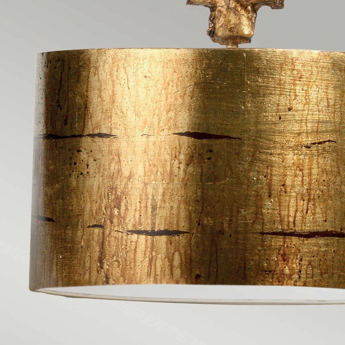 Flambeau Fragment 1 Light Large Gold Ceiling Pendant