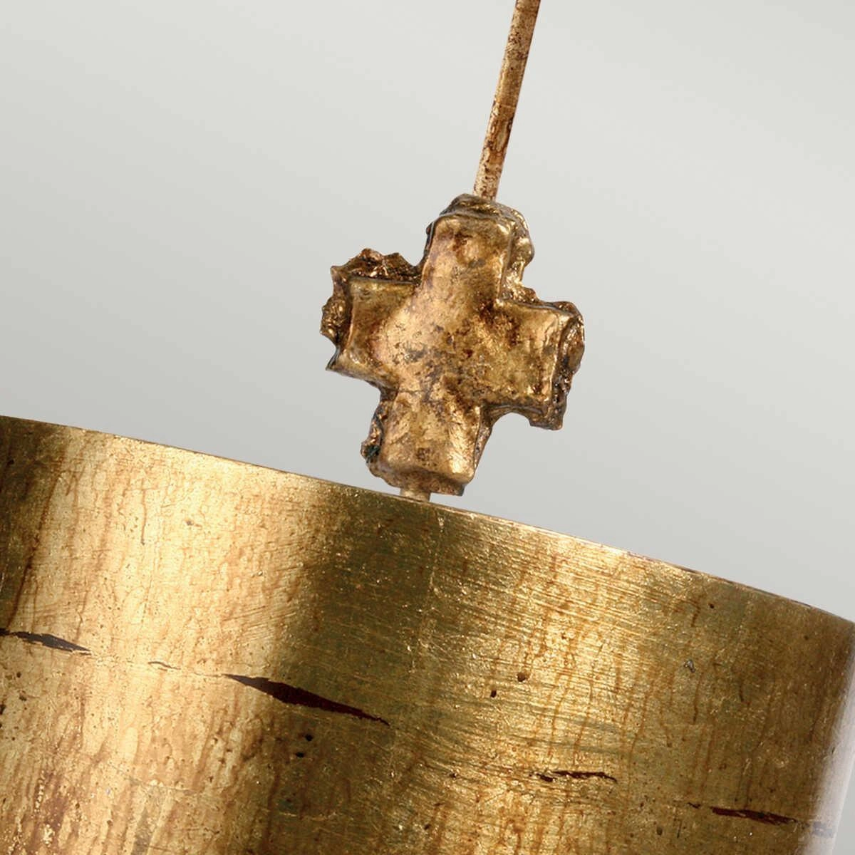 Flambeau Fragment 1 Light Large Gold Ceiling Pendant