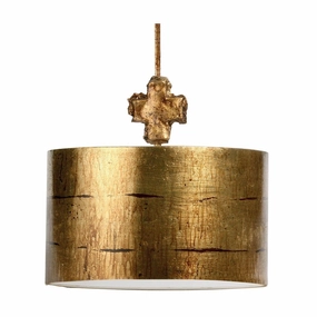Flambeau Fragment 1 Light Large Gold Ceiling Pendant minimalist ceiling light