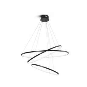 Floating Ring Chandelier flowerpot LED lamp