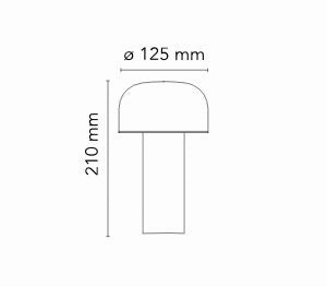 Flos Bellhop Table Lamp, Matt Black