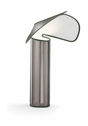 Flos Chiara Table Lamp, Dark Grey/Olive Green designer outdoor lamp