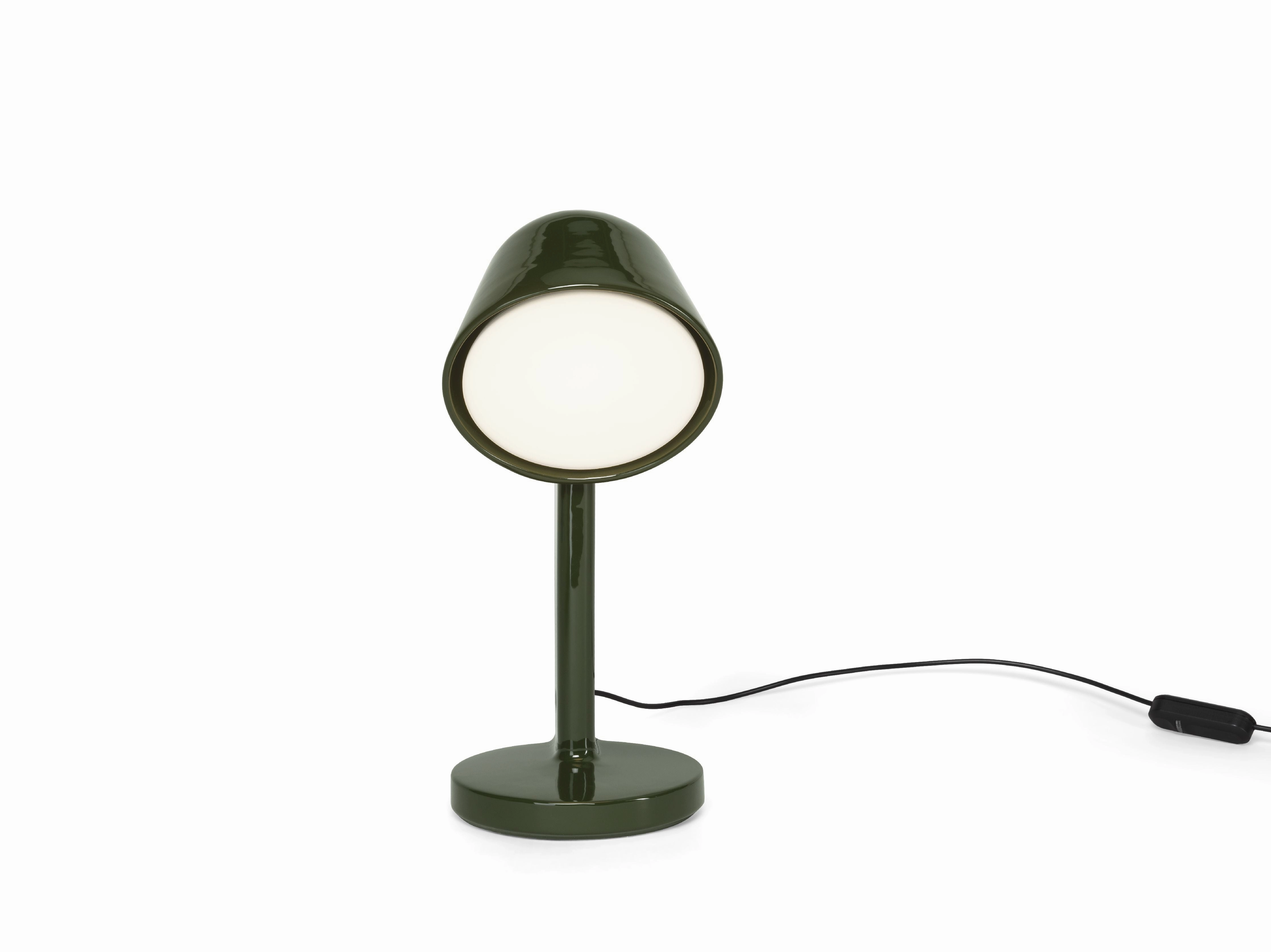 Flos Cramique Table Lamp Down, Moss Green