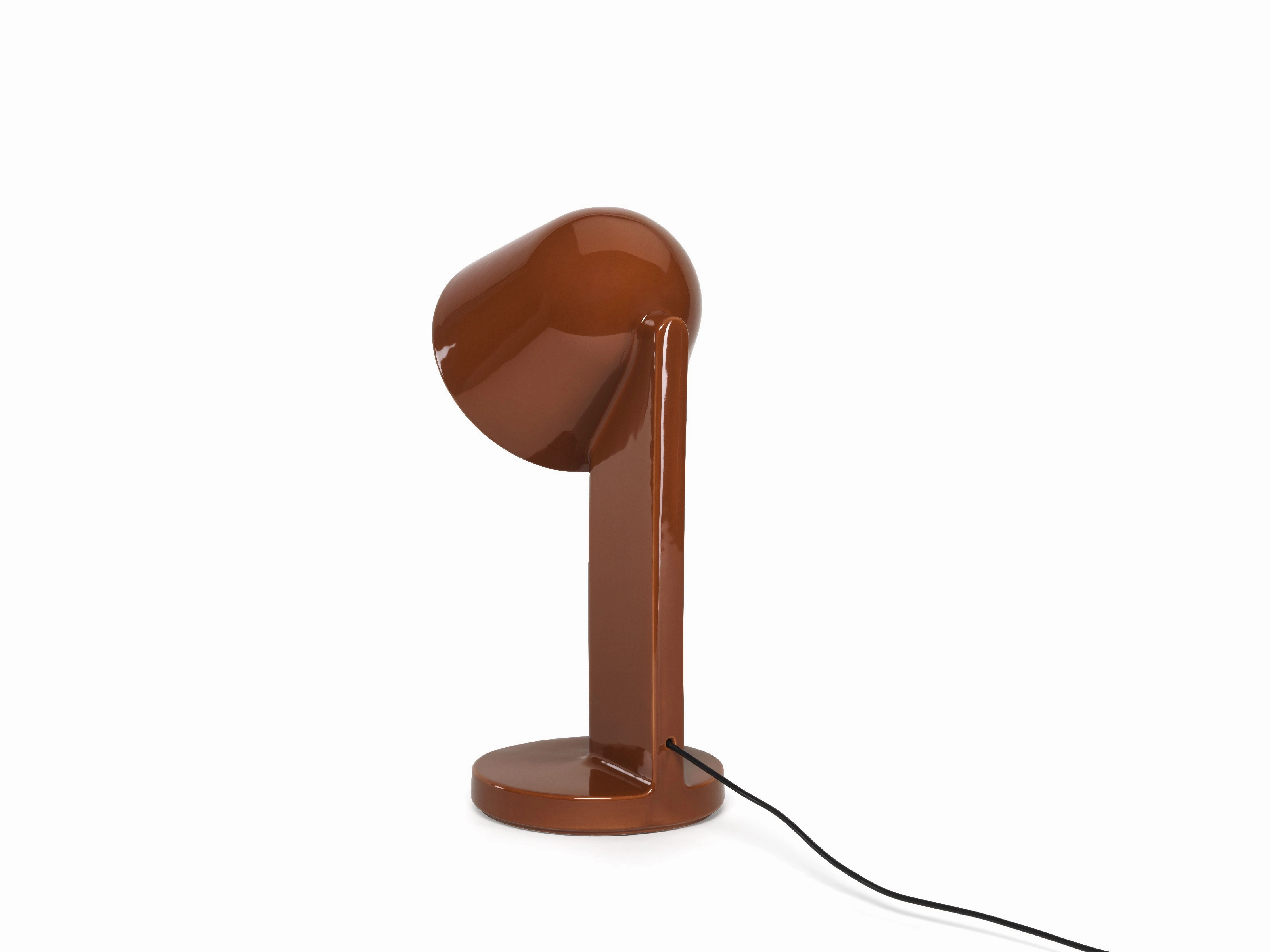 Flos Cramique Table Lamp Down, Rust Red