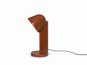 Flos Cramique Table Lamp Down, Rust Red designer outdoor lamp
