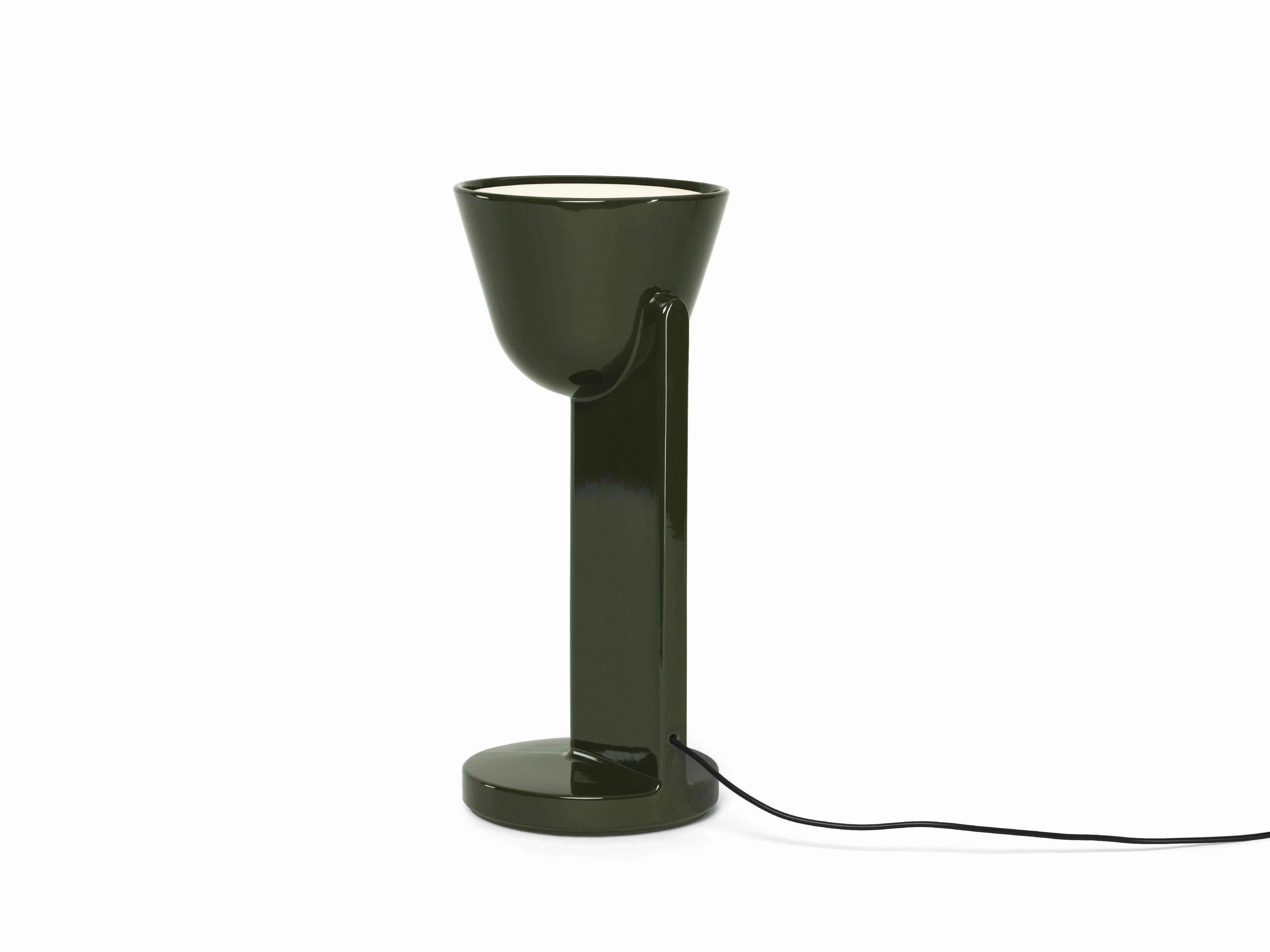 Flos Cramique Table Lamp Up, Moss Green