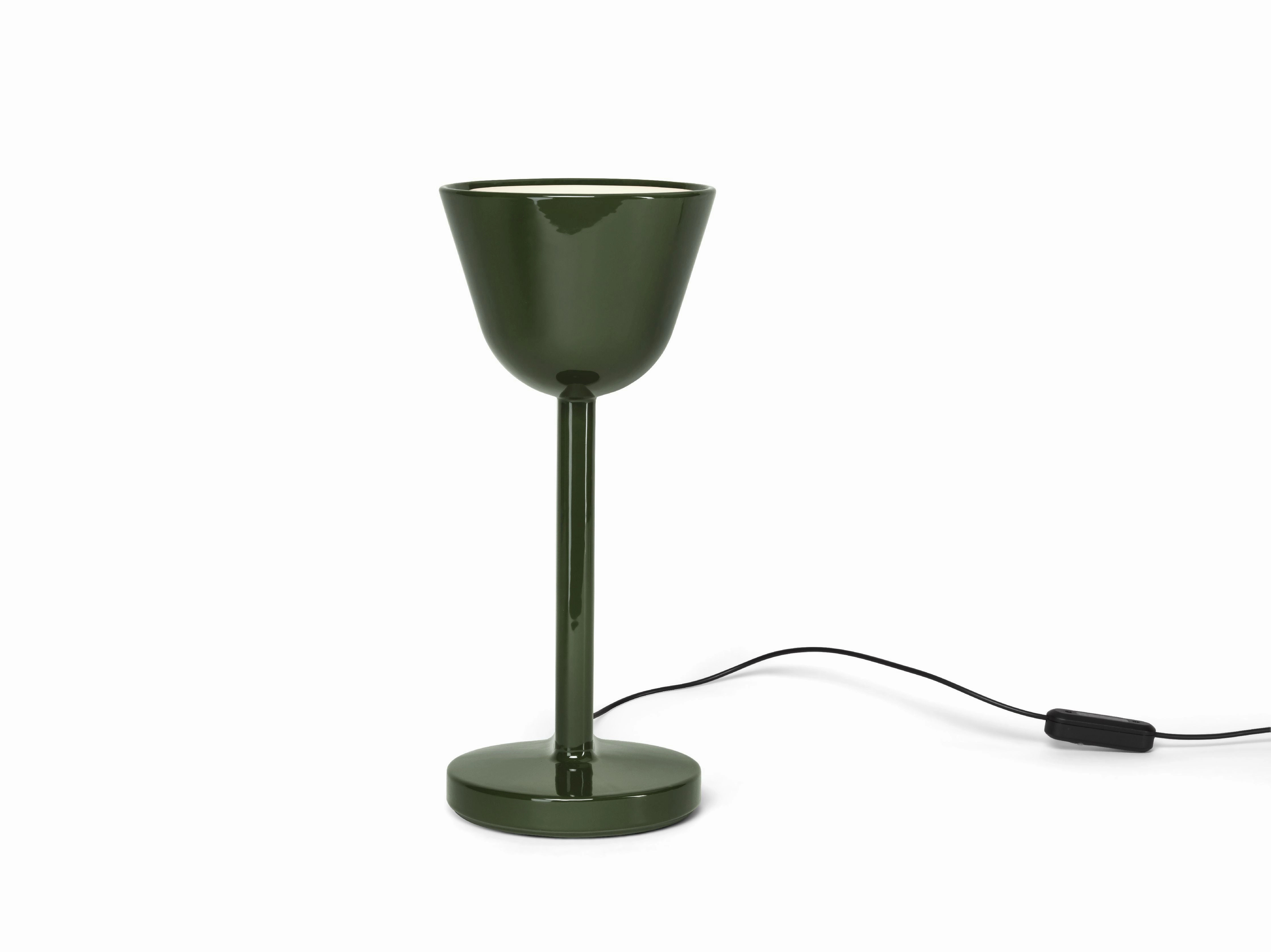 Flos Cramique Table Lamp Up, Moss Green
