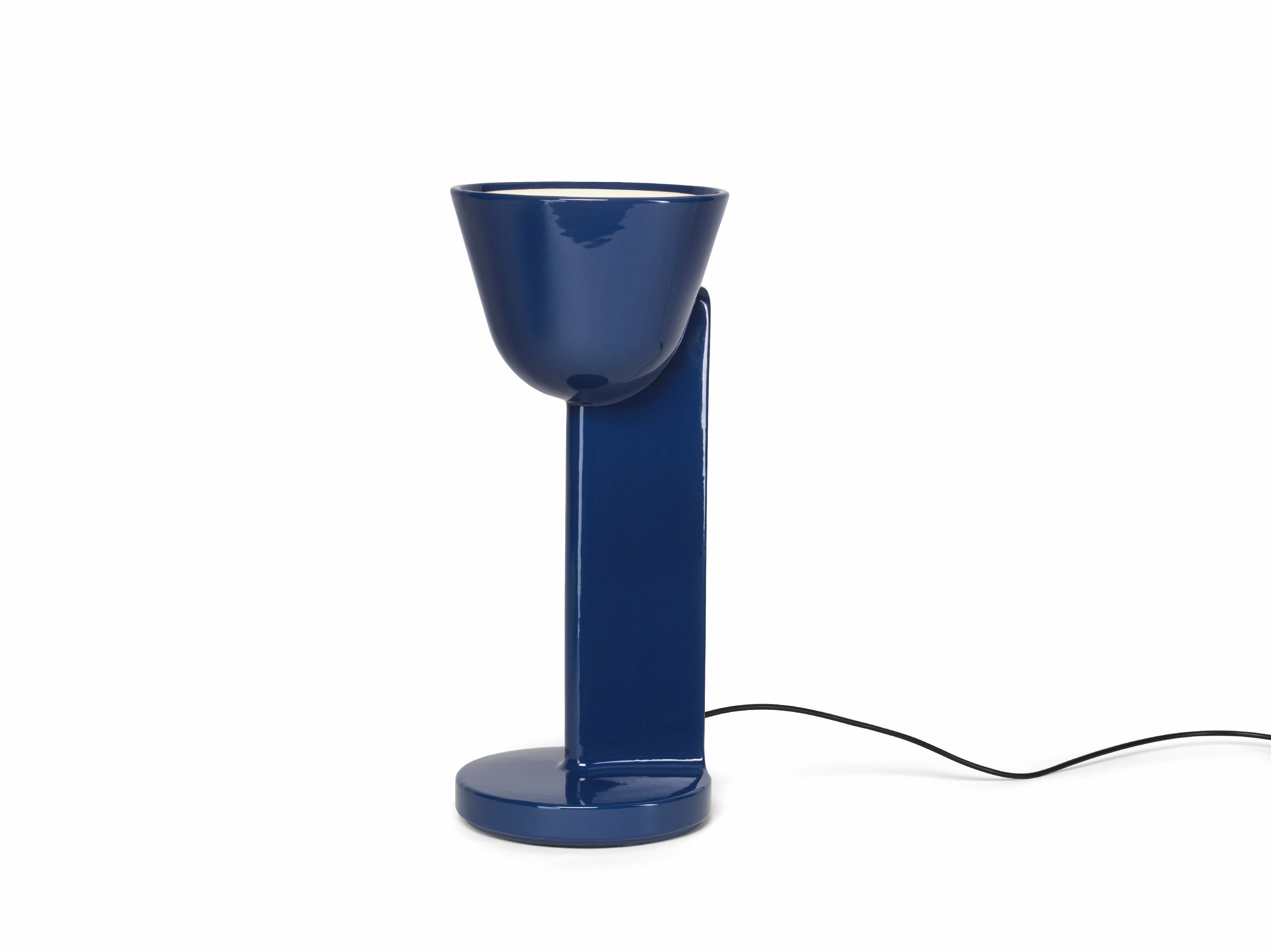 Flos Cramique Table Lamp Up, Navy Blue