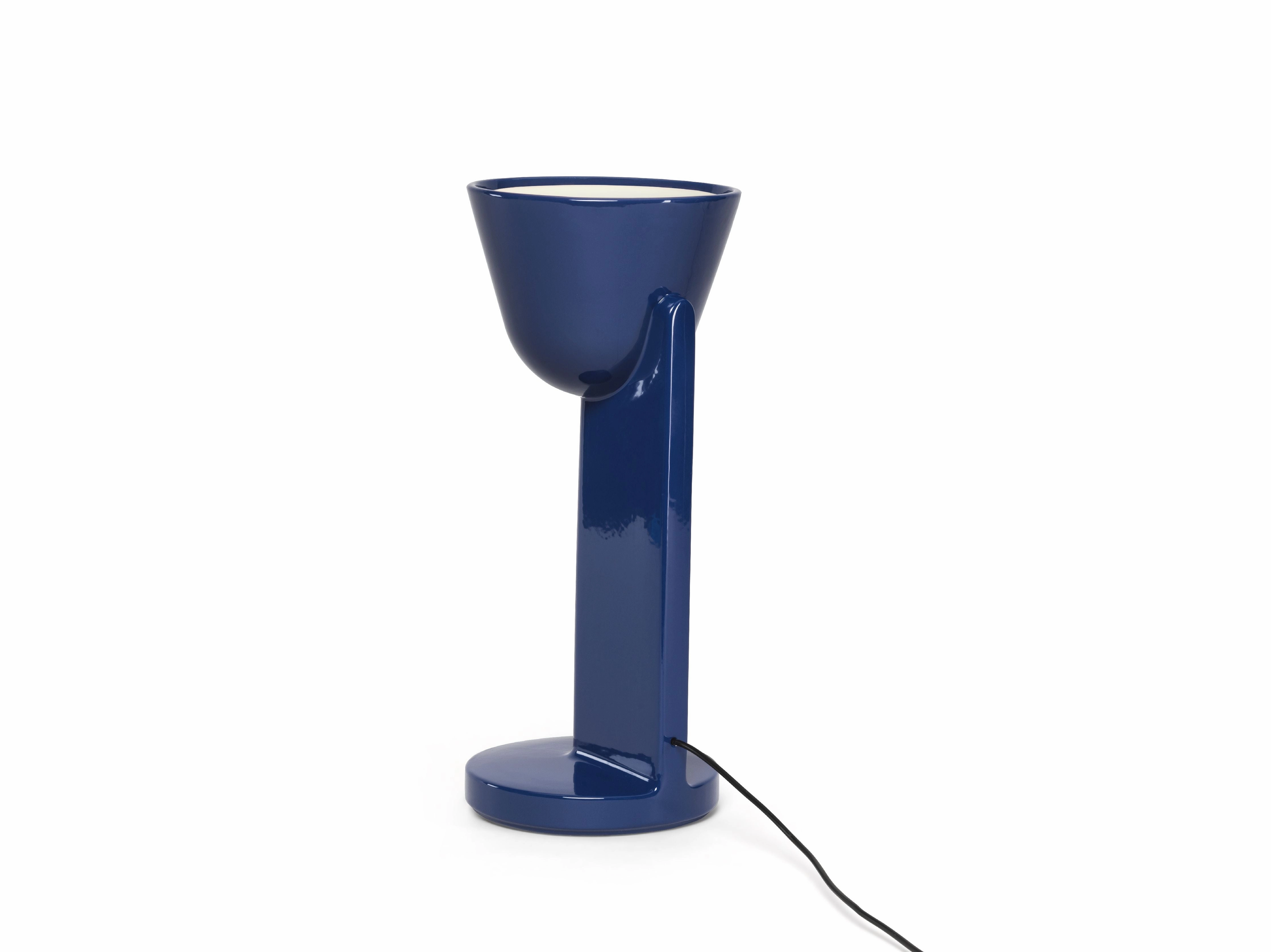Flos Cramique Table Lamp Up, Navy Blue