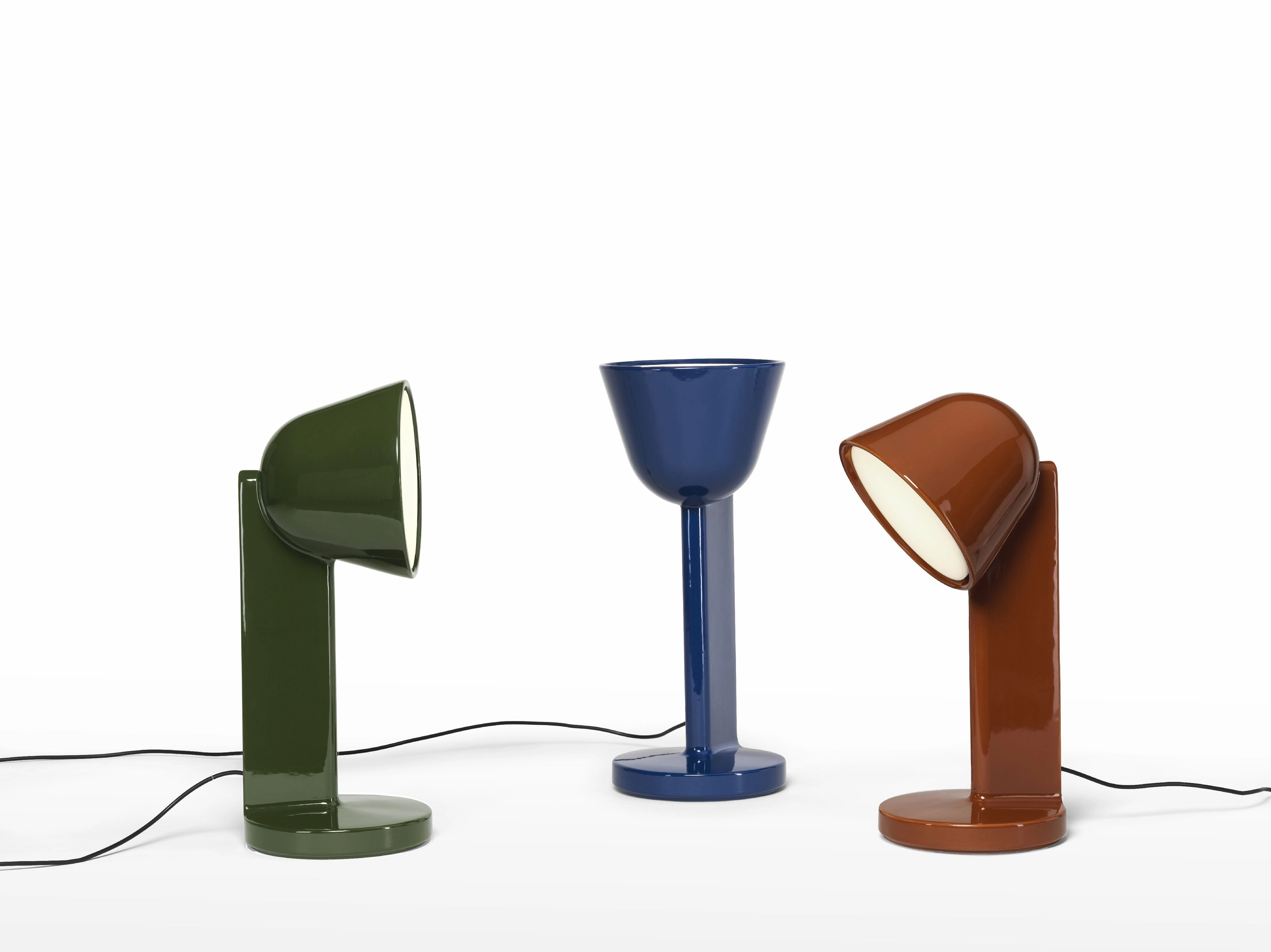 Flos Cramique Table Lamp Up, Navy Blue