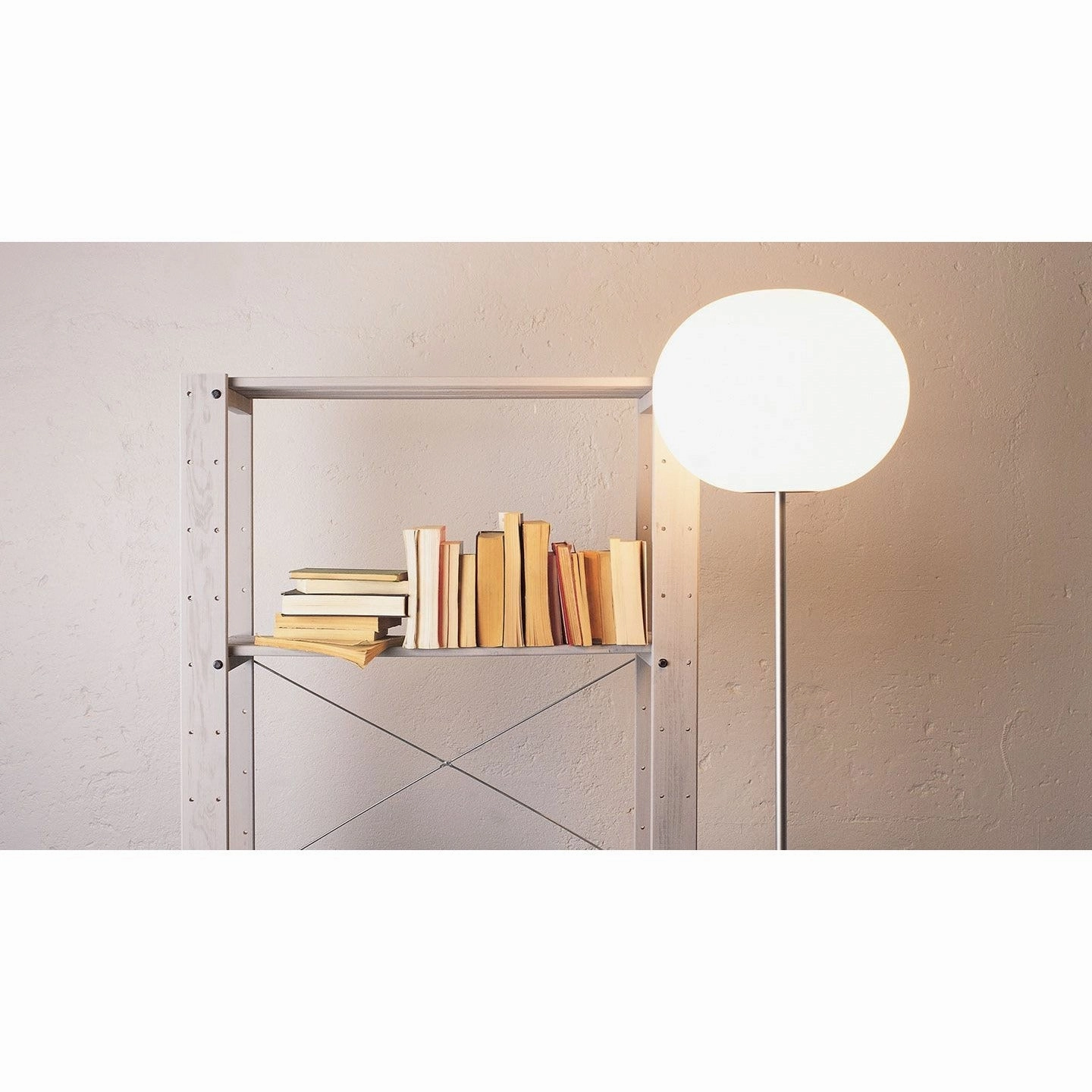 Flos Glo Ball F1 Floor Lamp, Silver