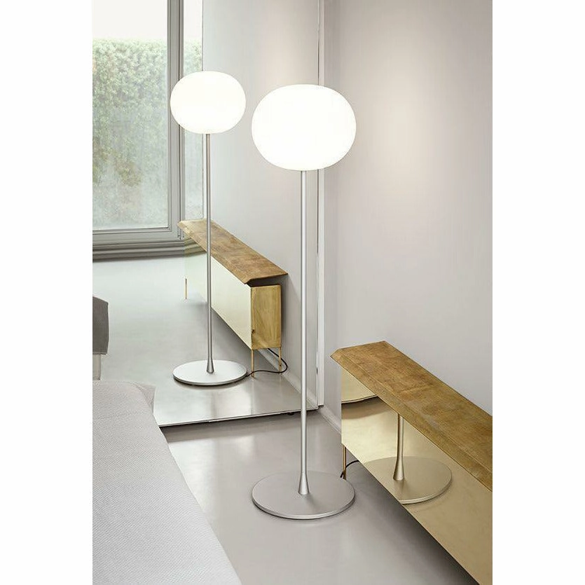 Flos Glo Ball F2 Floor Lamp, Silver