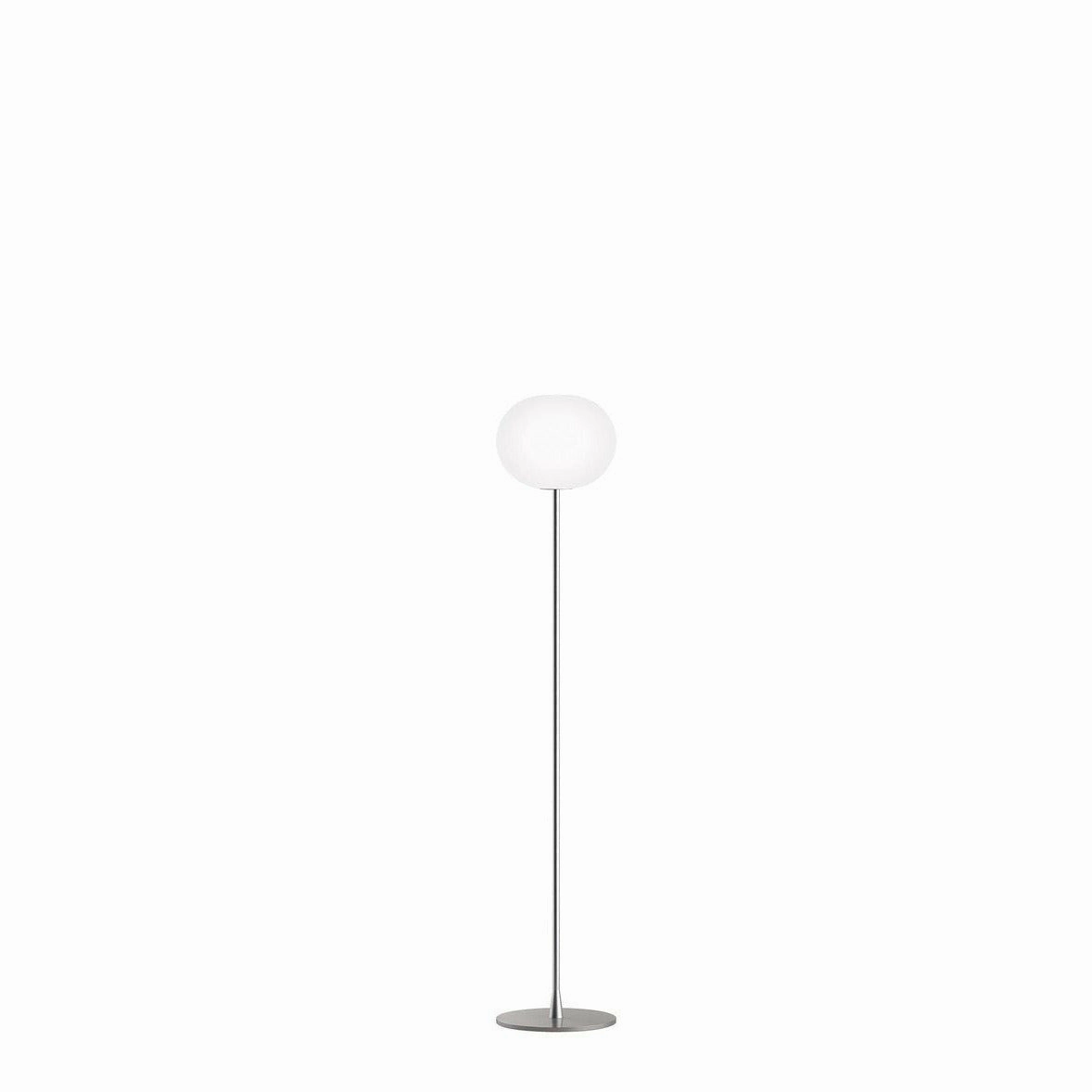 Flos Glo Ball F2 Floor Lamp, Silver garden LED light