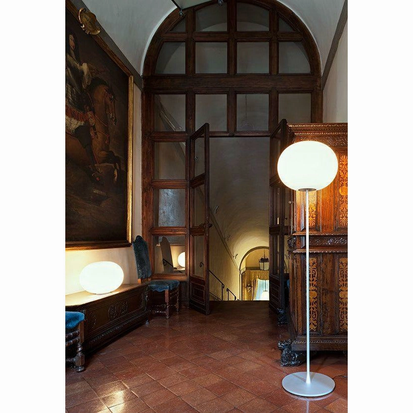 Flos Glo Ball F3 Floor Lamp, Silver