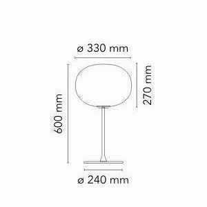 Flos Glo Ball T1 Table Lamp, Black