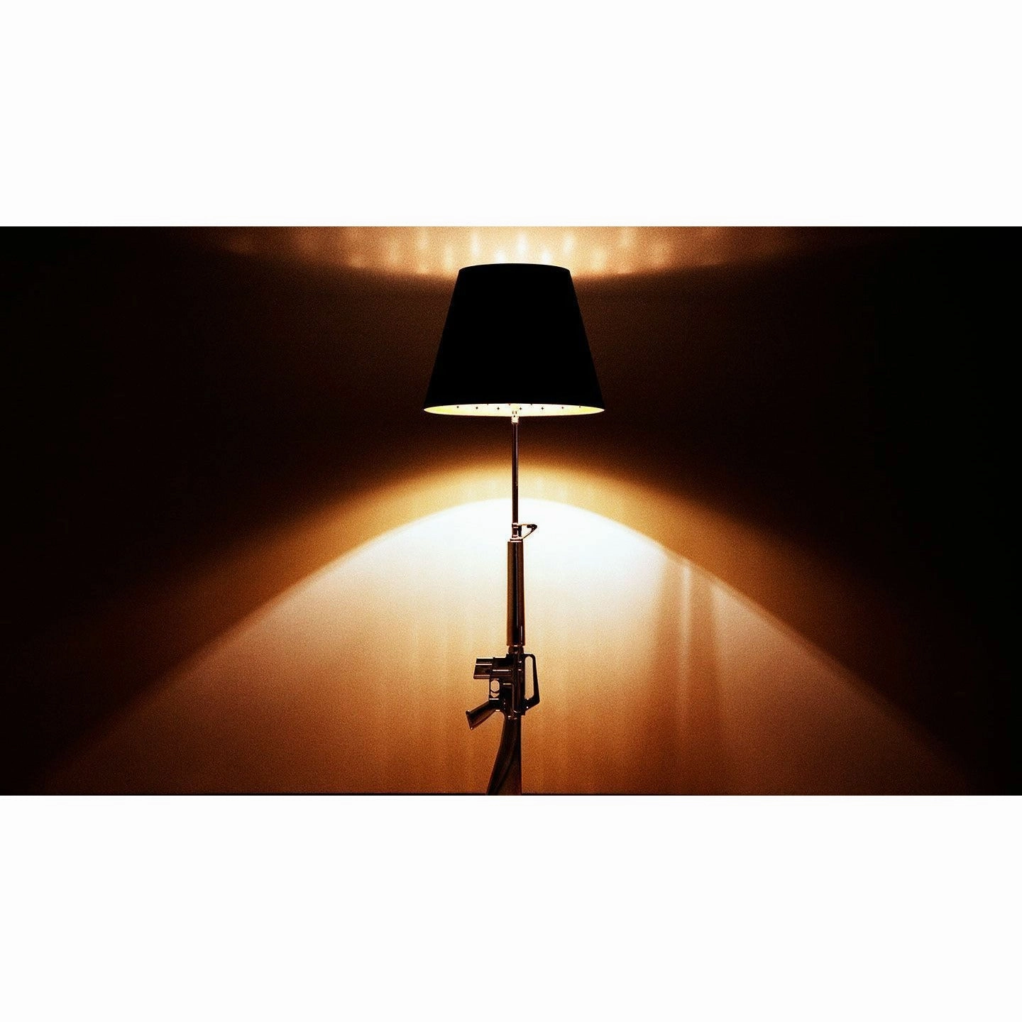 Flos Guns Lounge Floor Lamp, Gold/Black