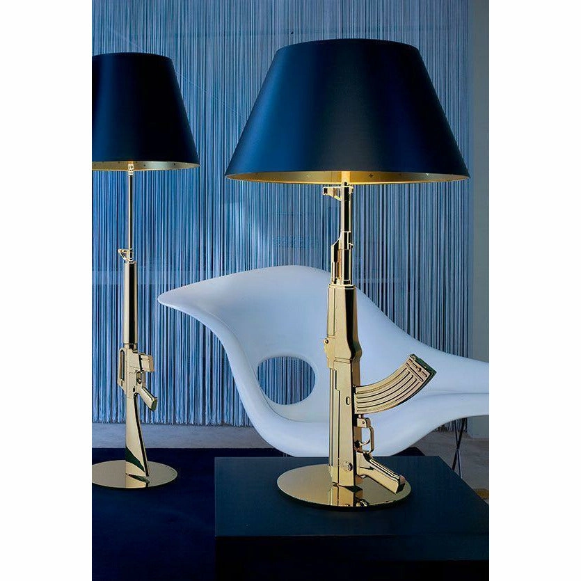 Flos Guns Table Lamp, Gold/Black