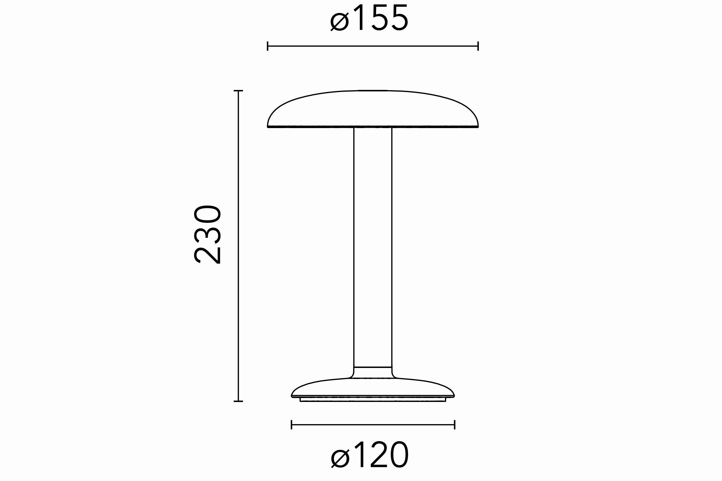 Flos Gustave Table Lamp 2700 K, Polished Silver