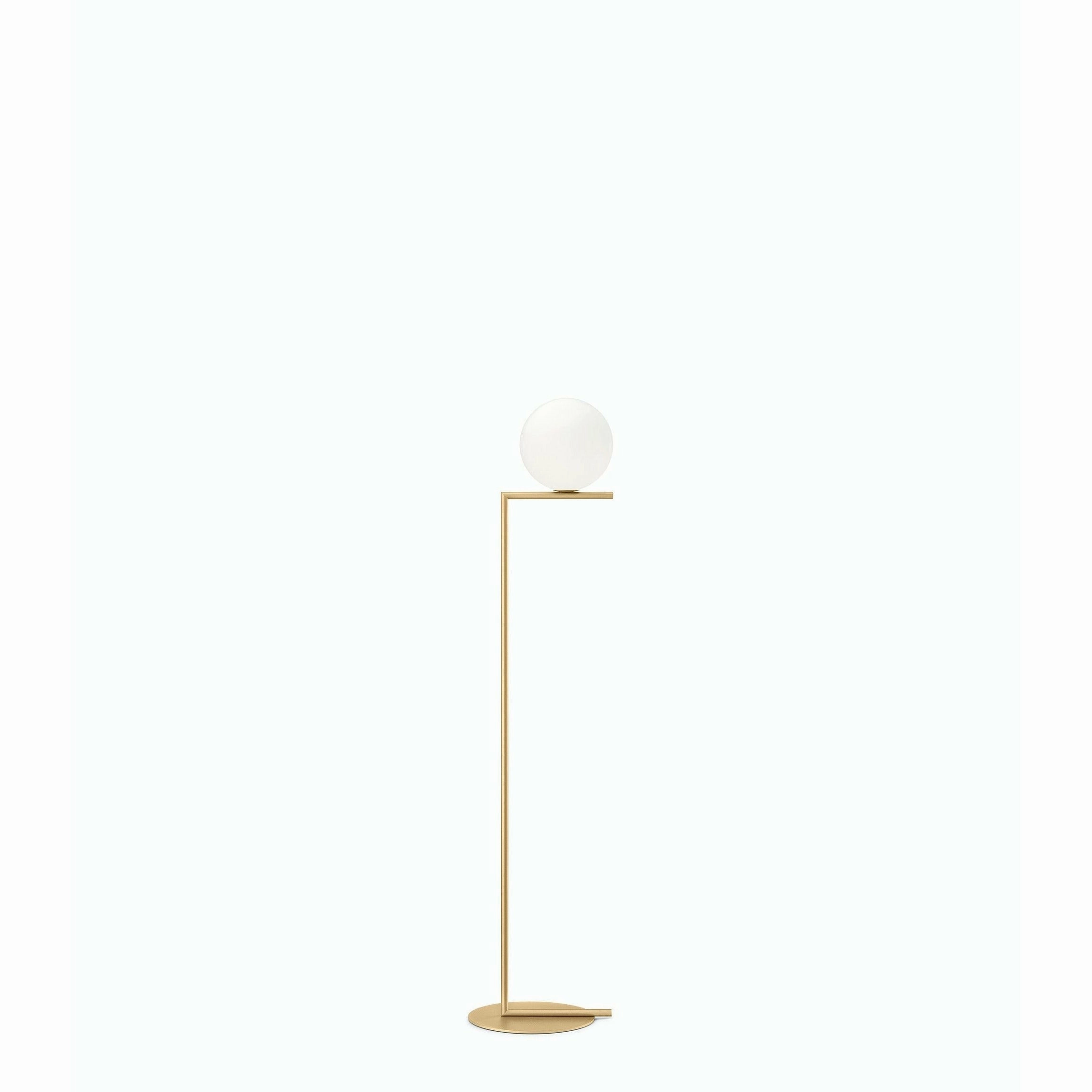 Flos Ic Light F1 Floor Lamp, Brass garden LED light
