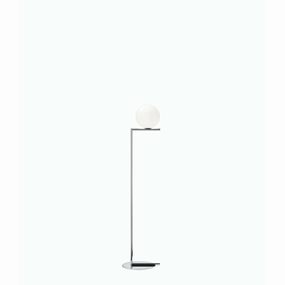 Flos Ic Light F1 Floor Lamp, Chrome garden LED light
