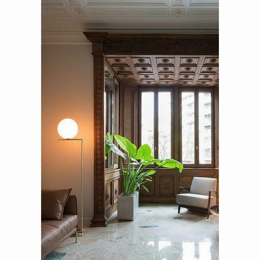 Flos Ic Light F2 Floor Lamp, Brass