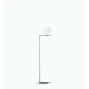 Flos Ic Light F2 Floor Lamp, Chrome garden LED light