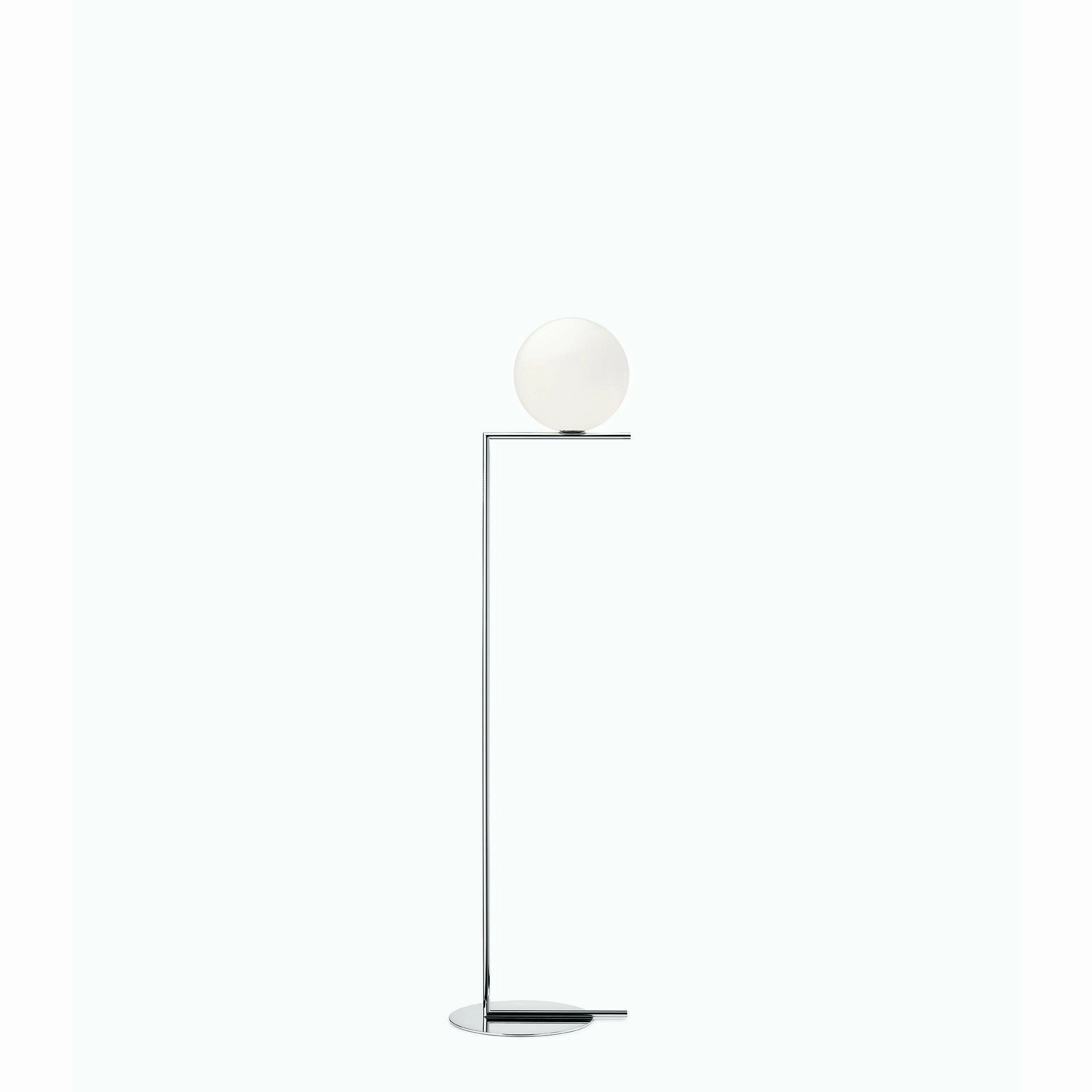Flos Ic Light F2 Floor Lamp, Chrome garden LED light