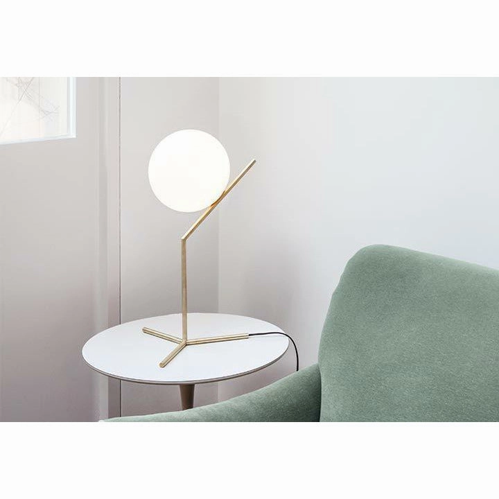 Flos Ic Light T1 High Table Lamp, Brass