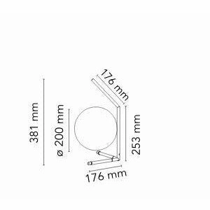 Flos Ic Light T1 Low Table Lamp, Brass