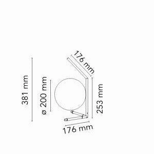 Flos Ic Light T1 Low Table Lamp, Chrome