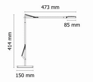 Flos Kelvin Edge Base Table Lamp, Black