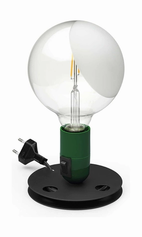 Flos Lampadina Led Table Lamp, Green designer outdoor lamp