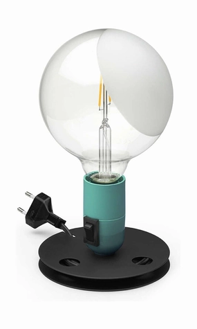 Flos Lampadina Led Table Lamp, Turquoise designer outdoor lamp