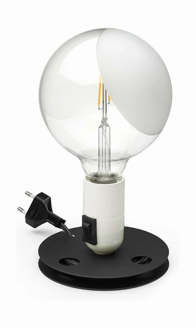 Flos Lampadina Led Table Lamp, White designer outdoor lamp