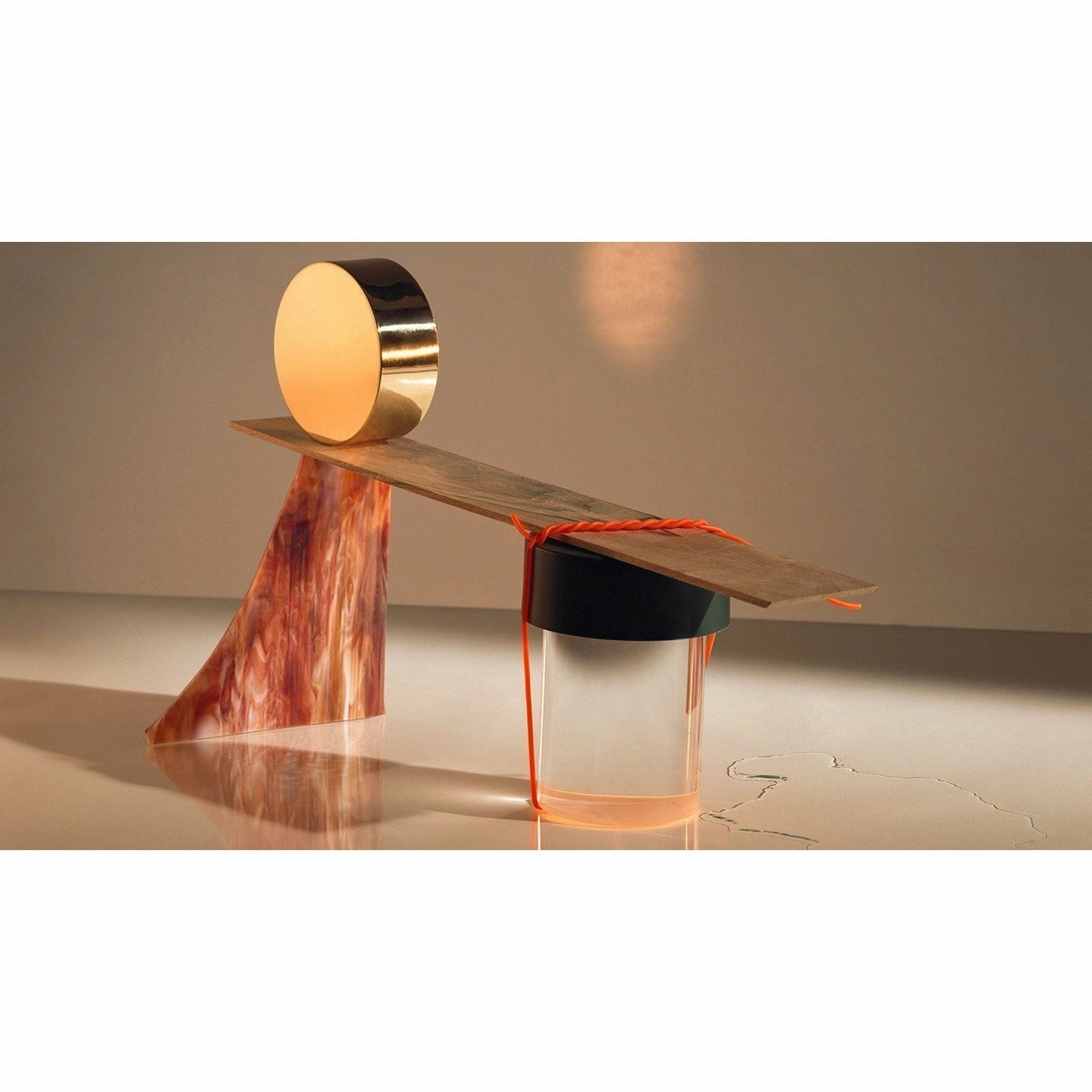 Flos Last Order Clear Table Lamp, Satin Copper