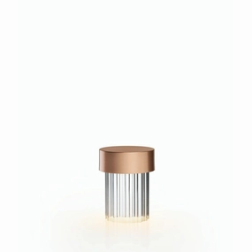 Flos Last Order Fluted Table Lamp, Satin Copper designer outdoor lamp