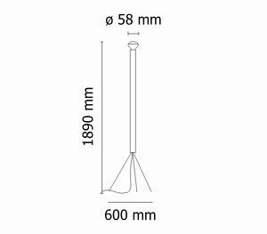 Flos Luminator Floor Lamp, Anthracite