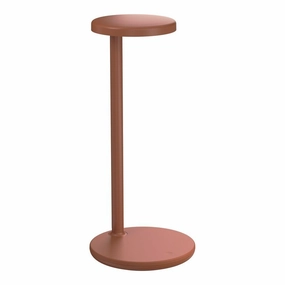 Flos Oblique Qi Table Lamp, Rust Red Matt Louis Poulsen chandelier