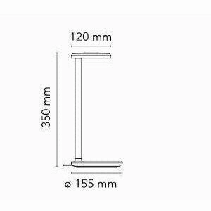 Flos Oblique Table Lamp, Anthracite Matt